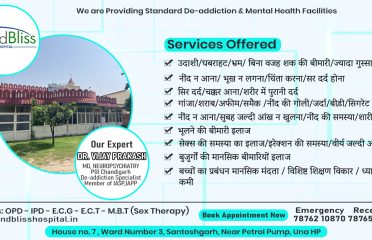 Psychiatrist in Bilaspur Himahcal Pradesh Mindbliss Clinic