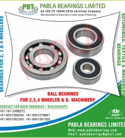 Needle Roller Bearings automobile ball bearings, Ball Racer Kit , Handle Bearing, Suspension Kit manufacturers exporters in Ludhiana Punjab india  +91-9501268200, +91-9501278691 https://www.pablabearings.com