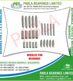 Needle Roller Bearings automobile ball bearings, Ball Racer Kit , Handle Bearing, Suspension Kit manufacturers exporters in Ludhiana Punjab india  +91-9501268200, +91-9501278691 https://www.pablabearings.com